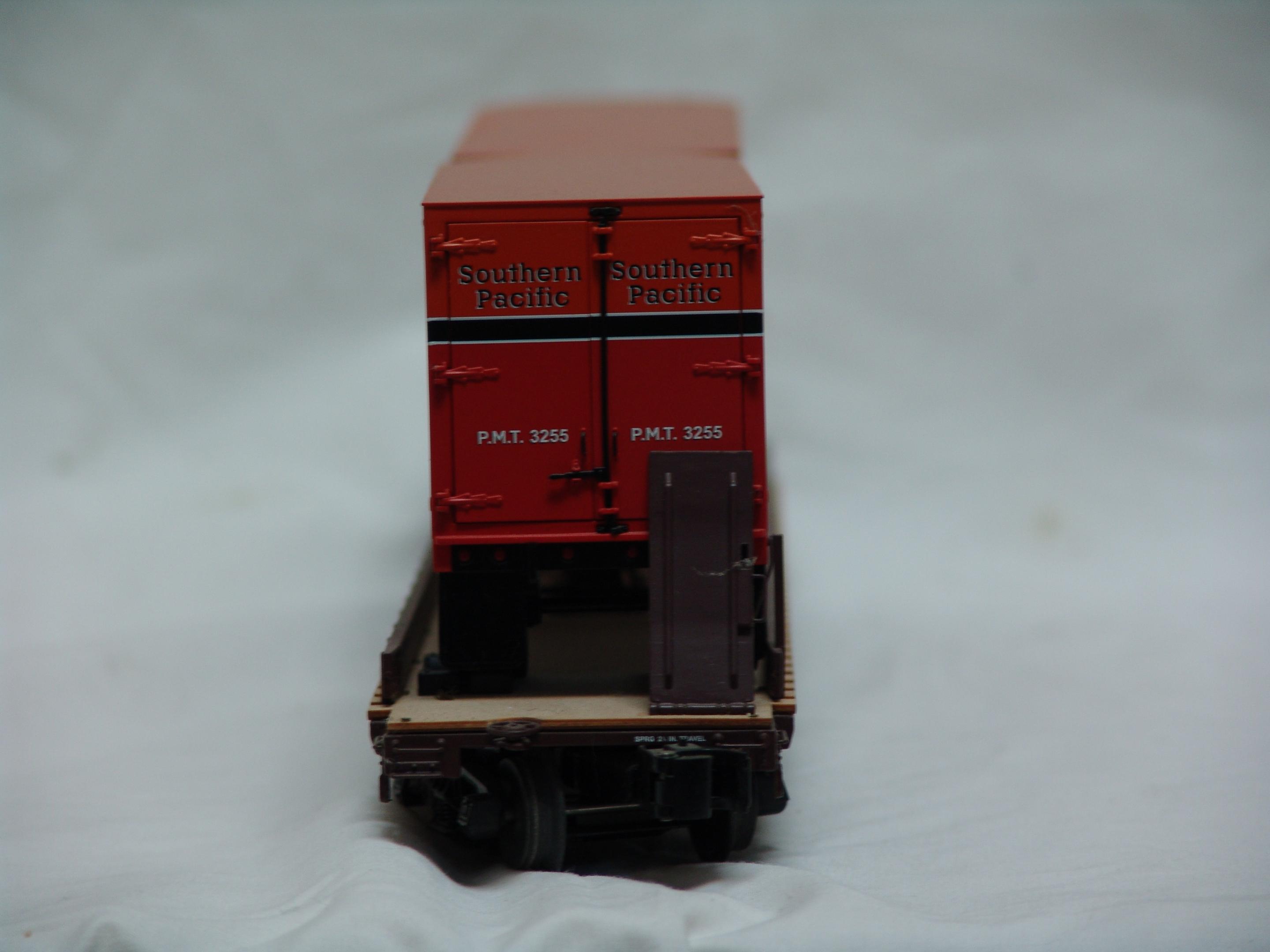 Southern Pacific PS-4 flatcar with trailers (used)