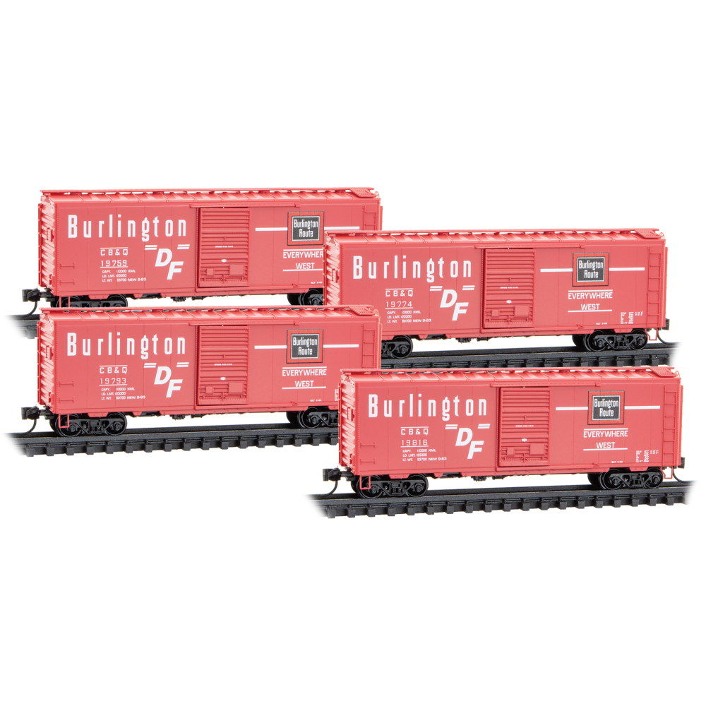 Chicago, Burlington & Quincy 4-Car Runner Pack #240