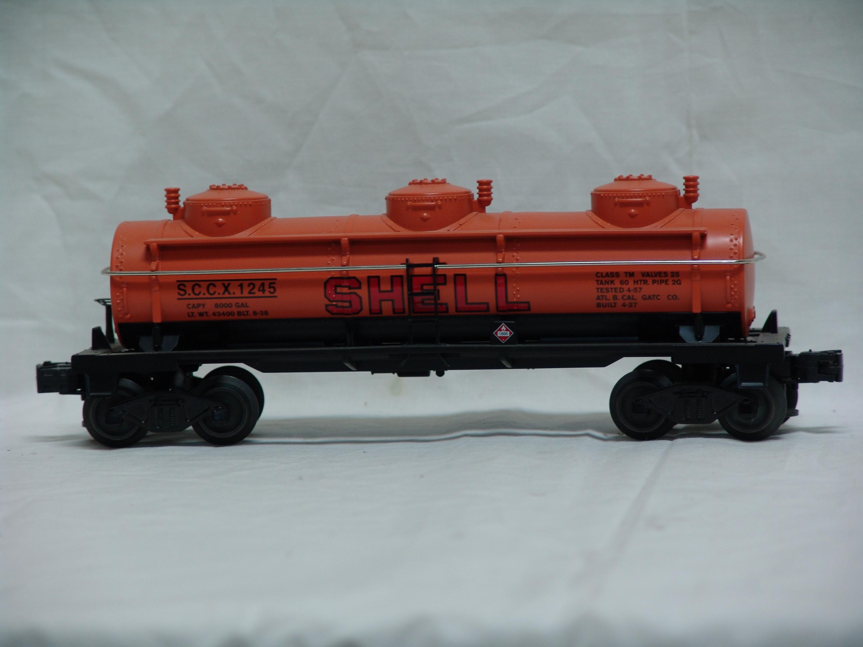 Shell 3-dome tank car # 1245 (used)