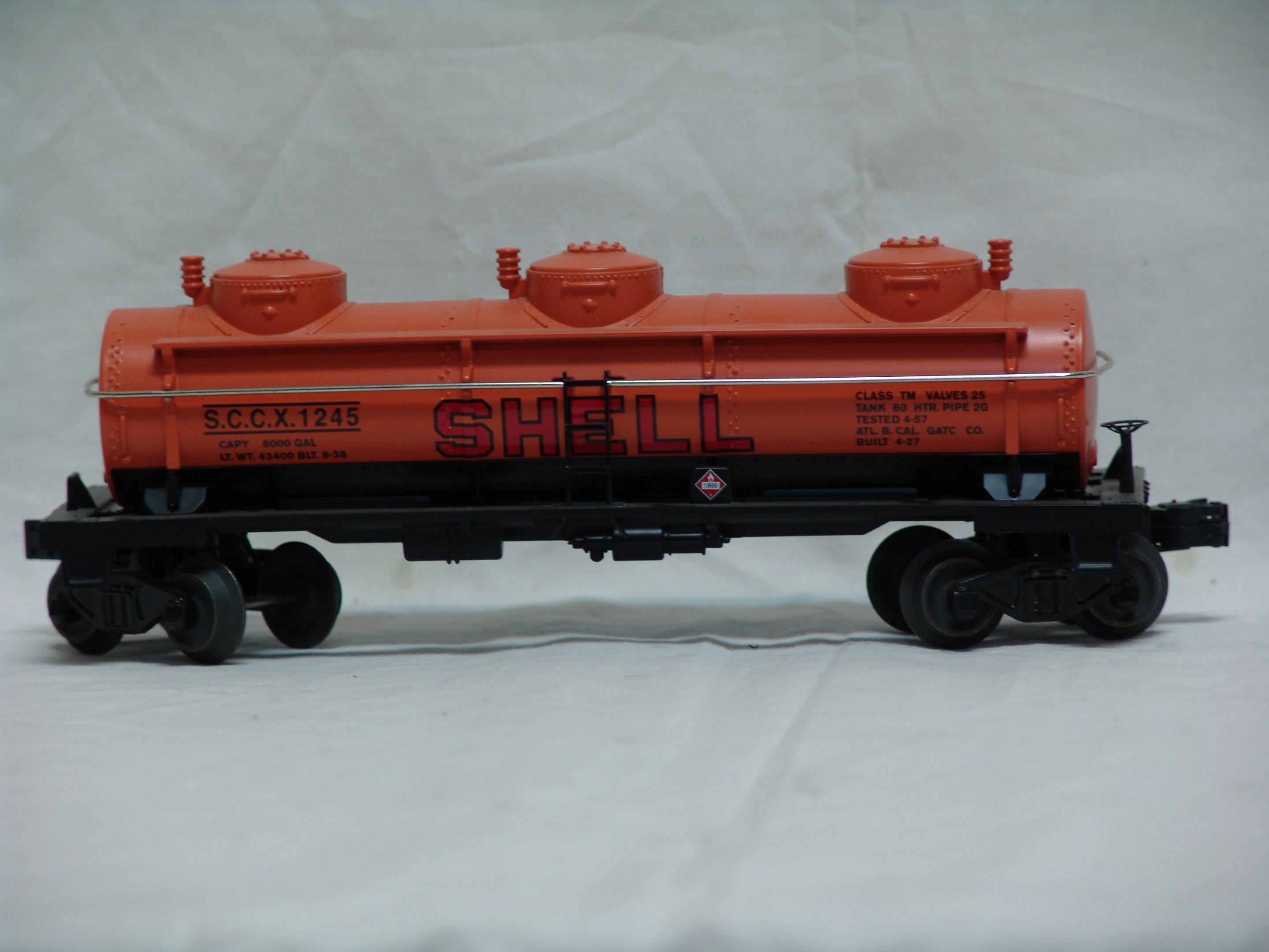 Shell 3-dome tank car # 1245 (used)