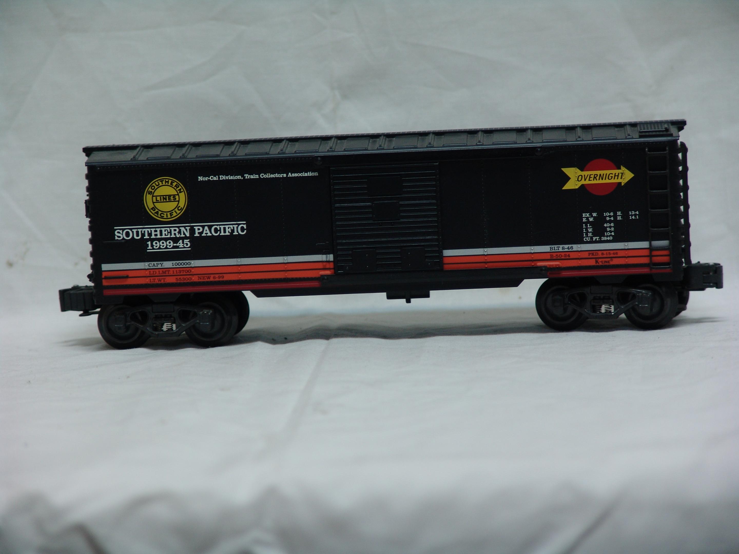 Nor-Cal TCA Southern Pacific Overnight boxcar #1999-45 (used)