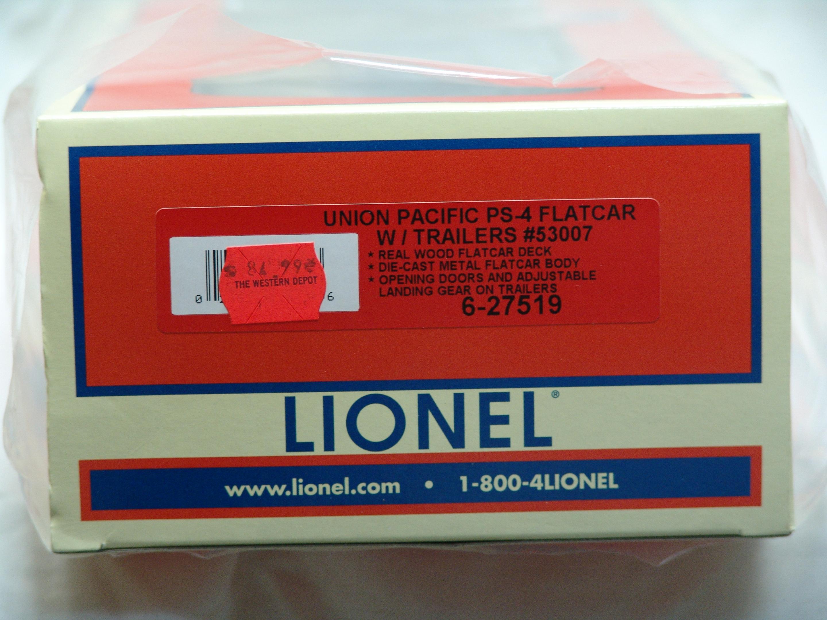 Union Pacific PS-4 flatcar #53007 with trailers (used)