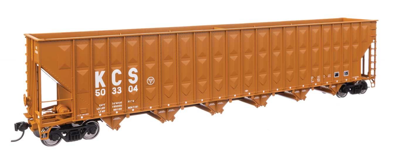 Kansas City Southern 73' Greenville 7,000 CF Wood Chip Hopper #503304