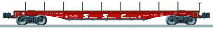 Santa Fe PS-4 flatcar #90081 (used)