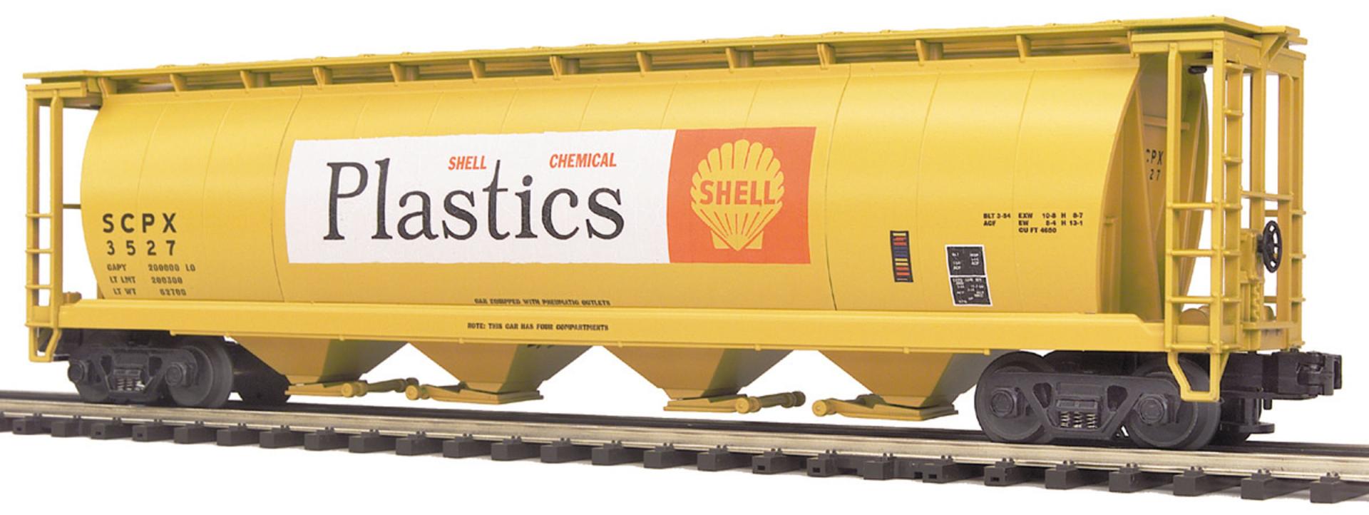 Shell Plastics 100 ton hopper car #3533 (used)