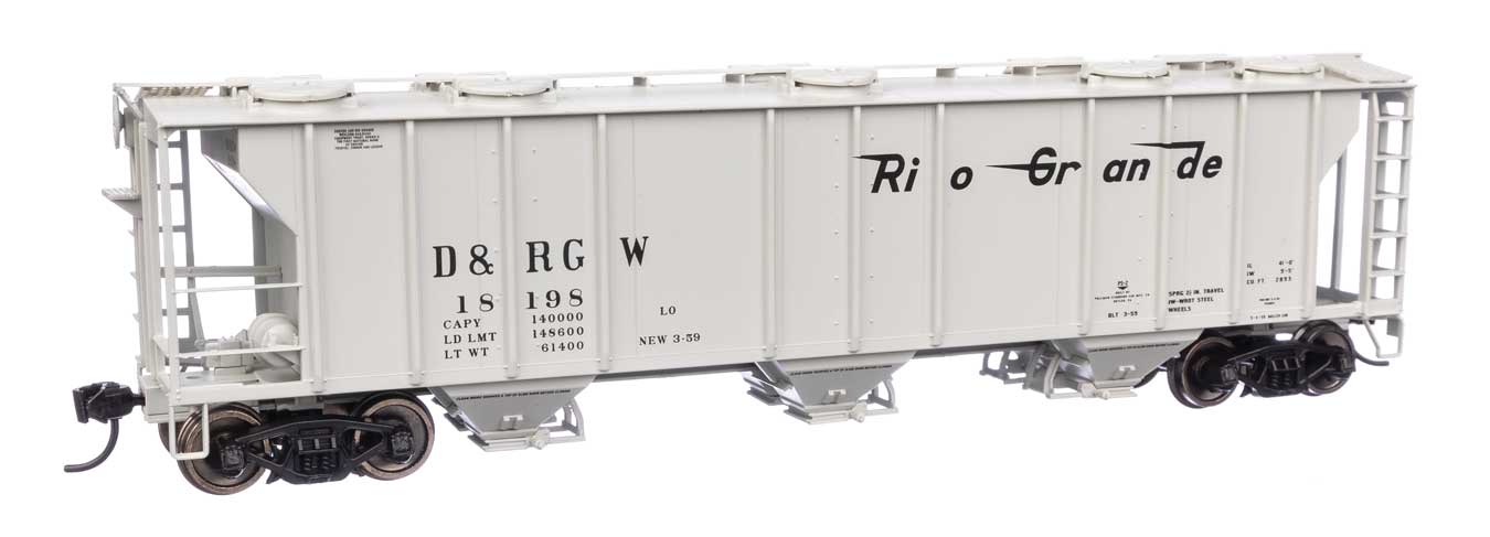 Denver & Rio Grande Western 50' PS-2 2893 Covered Hopper #18198