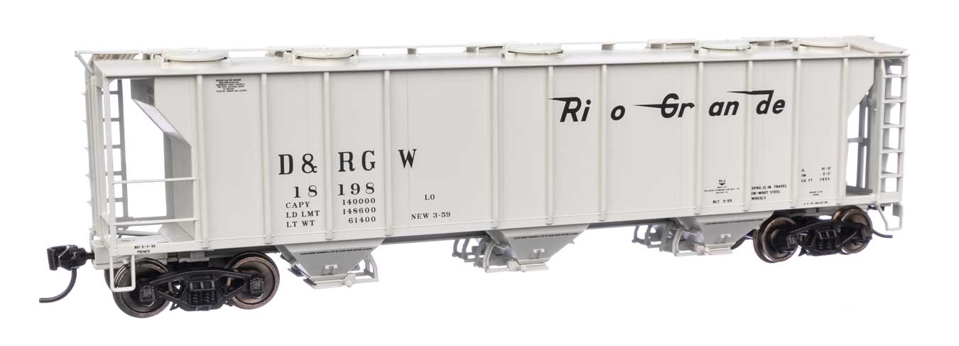 Denver & Rio Grande Western 50' PS-2 2893 Covered Hopper #18198