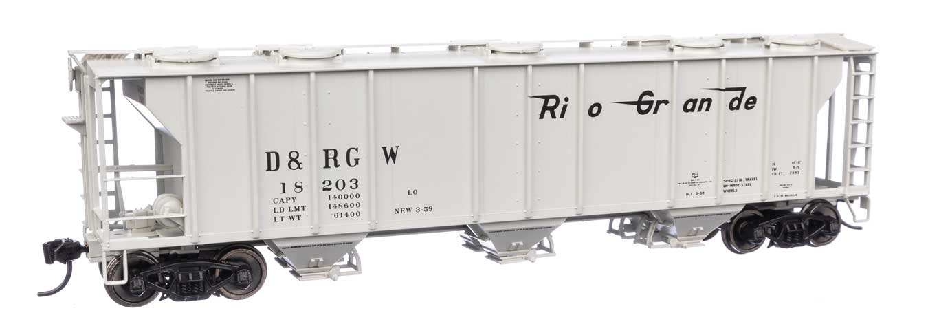 Denver & Rio Grande Western 50' PS-2 2893 Covered Hopper #18203