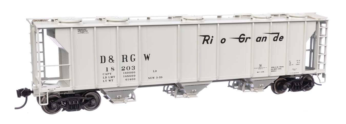 Denver & Rio Grande Western 50' PS-2 2893 Covered Hopper #18203