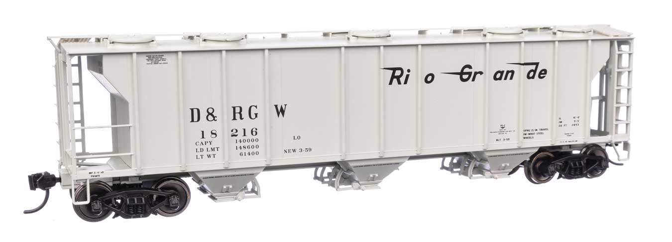 Denver & Rio Grande Western 50' PS-2 2893 Covered Hopper #18216