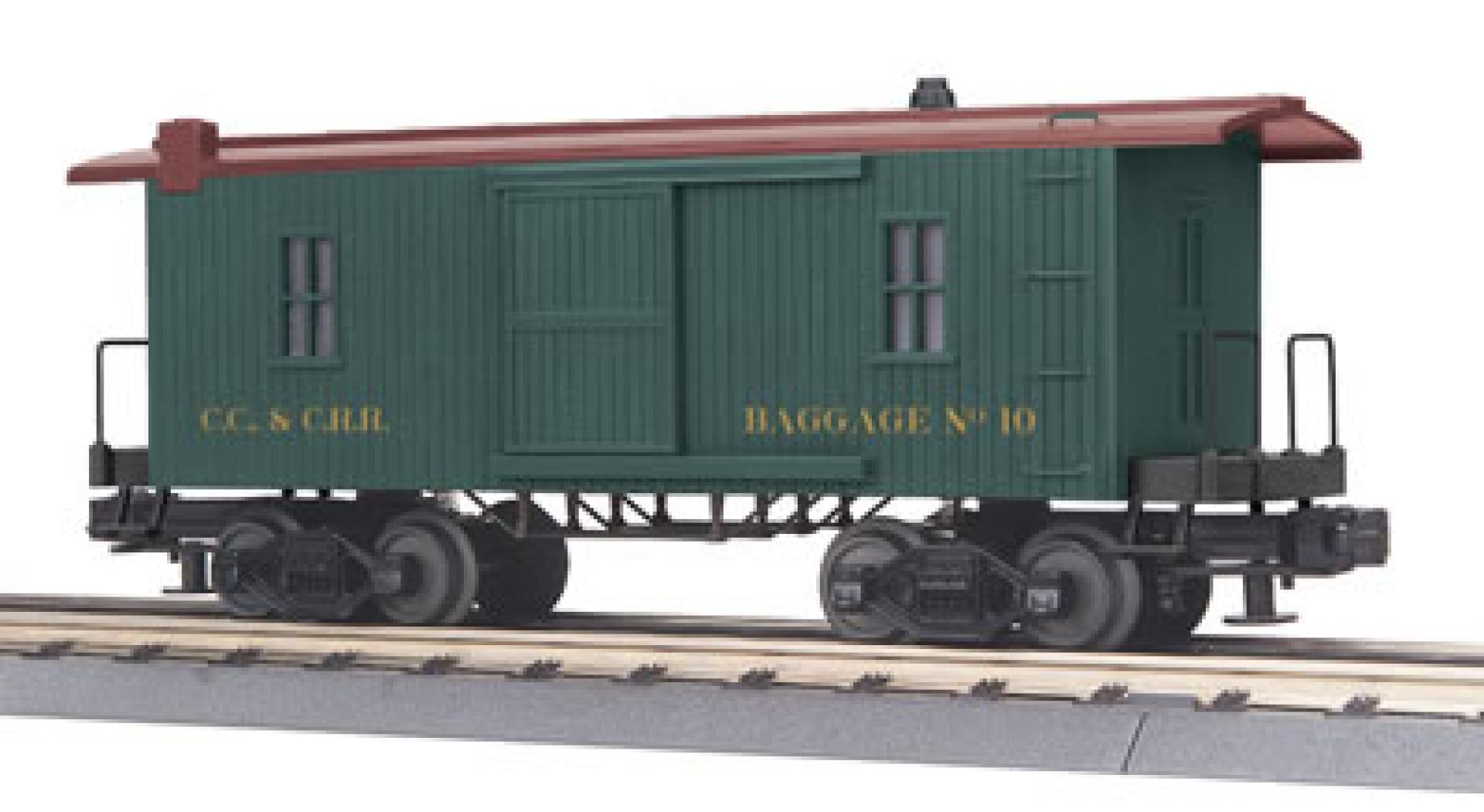 Cleveland, Columbus & Cincinnati 19th century baggage car #10 (used)