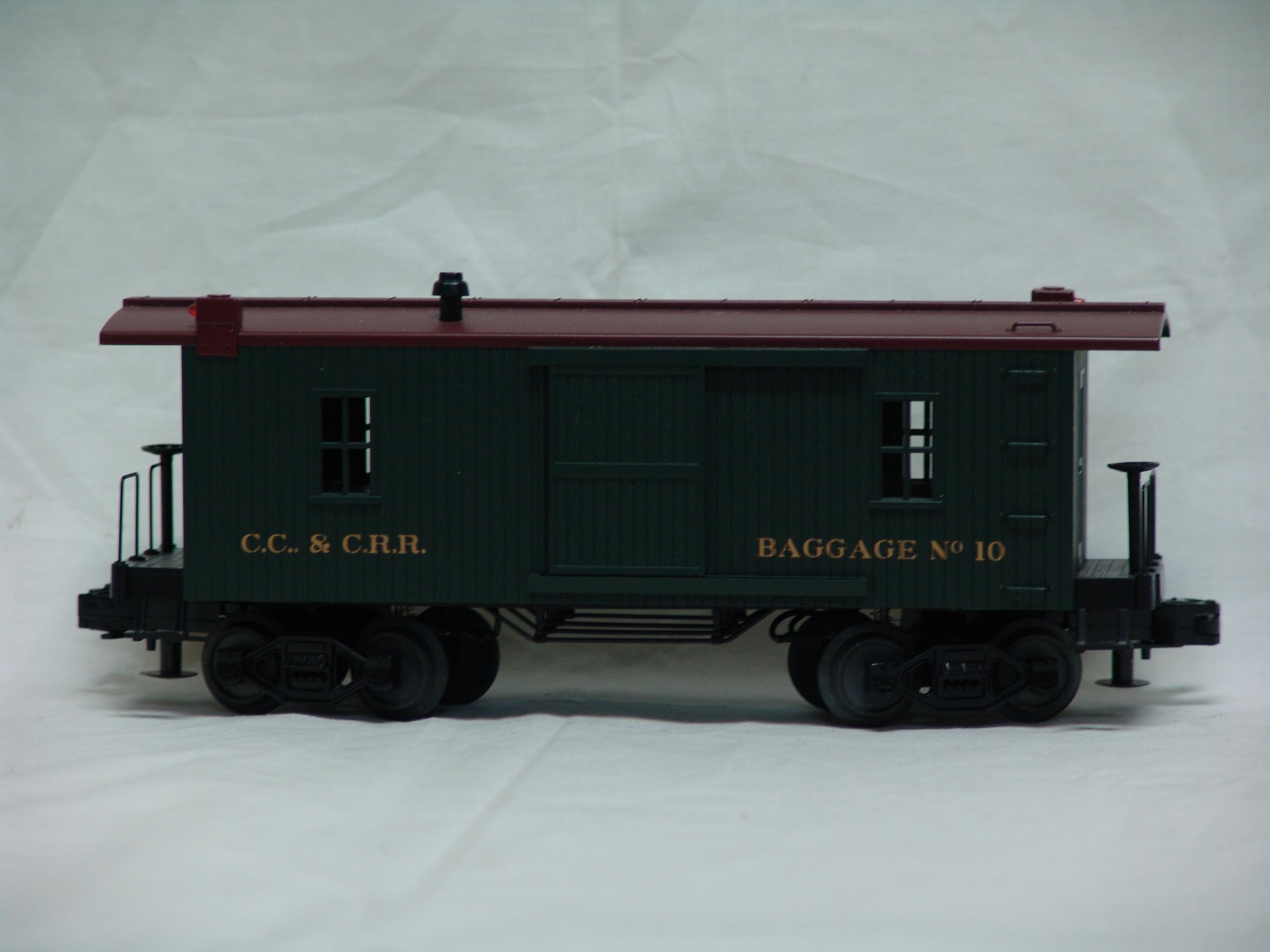Cleveland, Columbus & Cincinnati 19th century baggage car #10 (used)