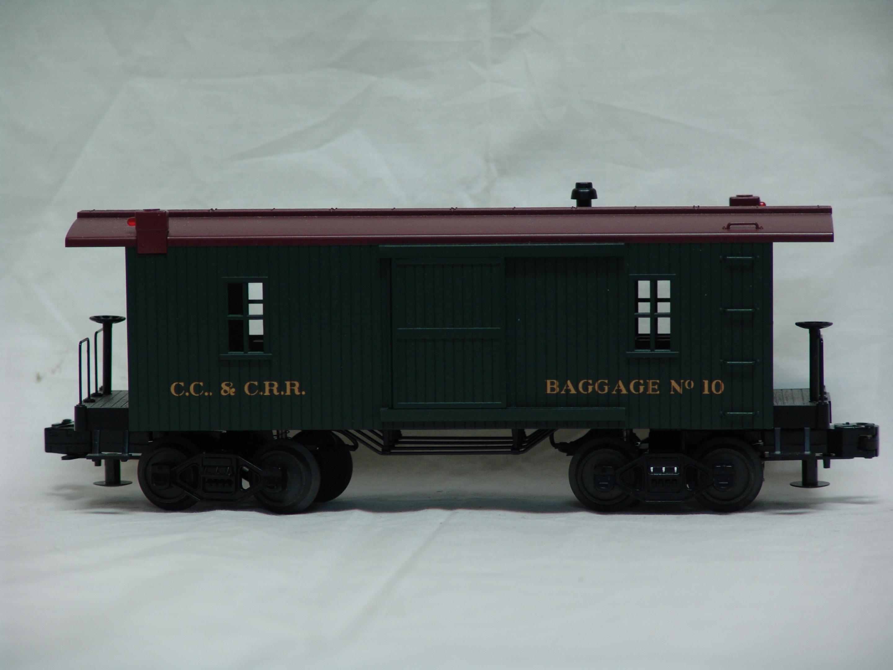 Cleveland, Columbus & Cincinnati 19th century baggage car #10 (used)