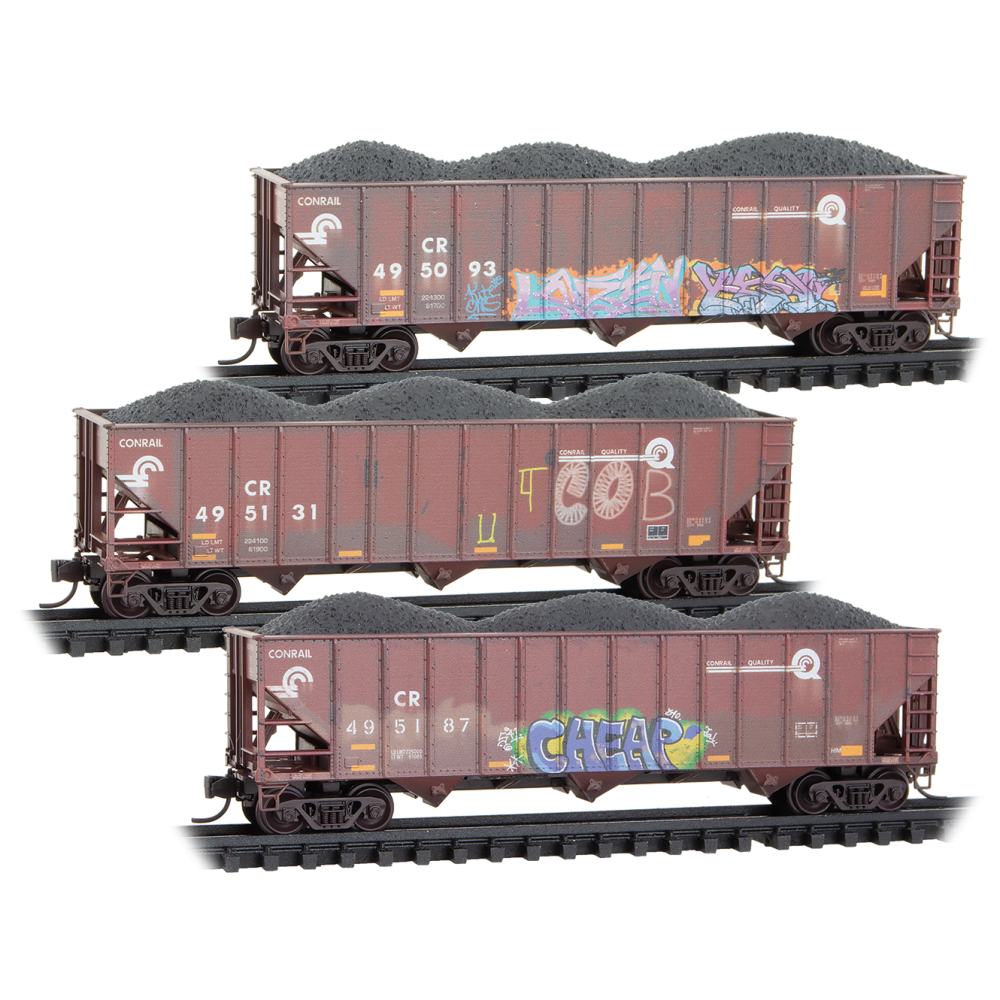 Conrail Weathered 3-Pack