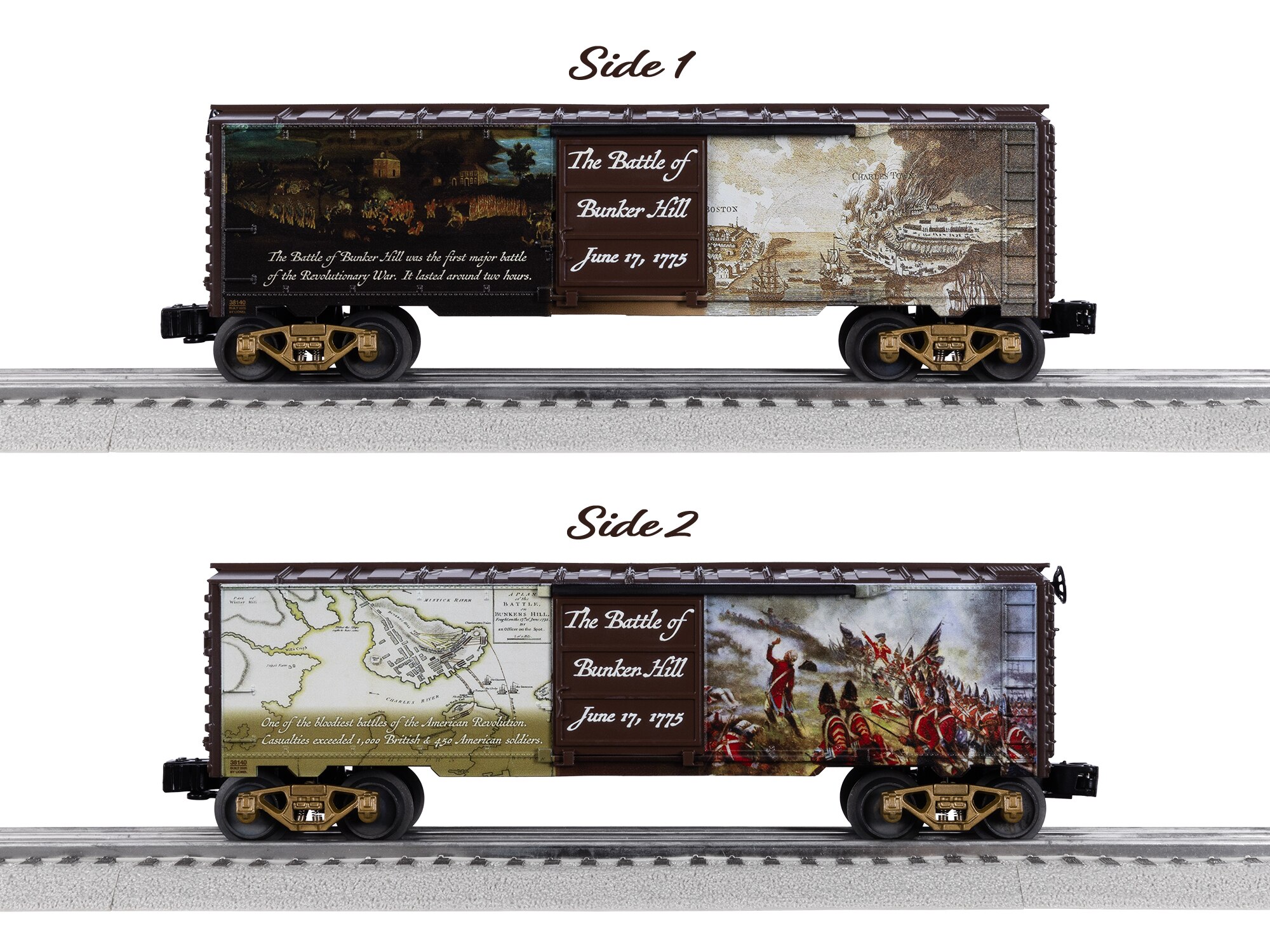 Battle of Bunker Hill 250th Anniversary boxcar
