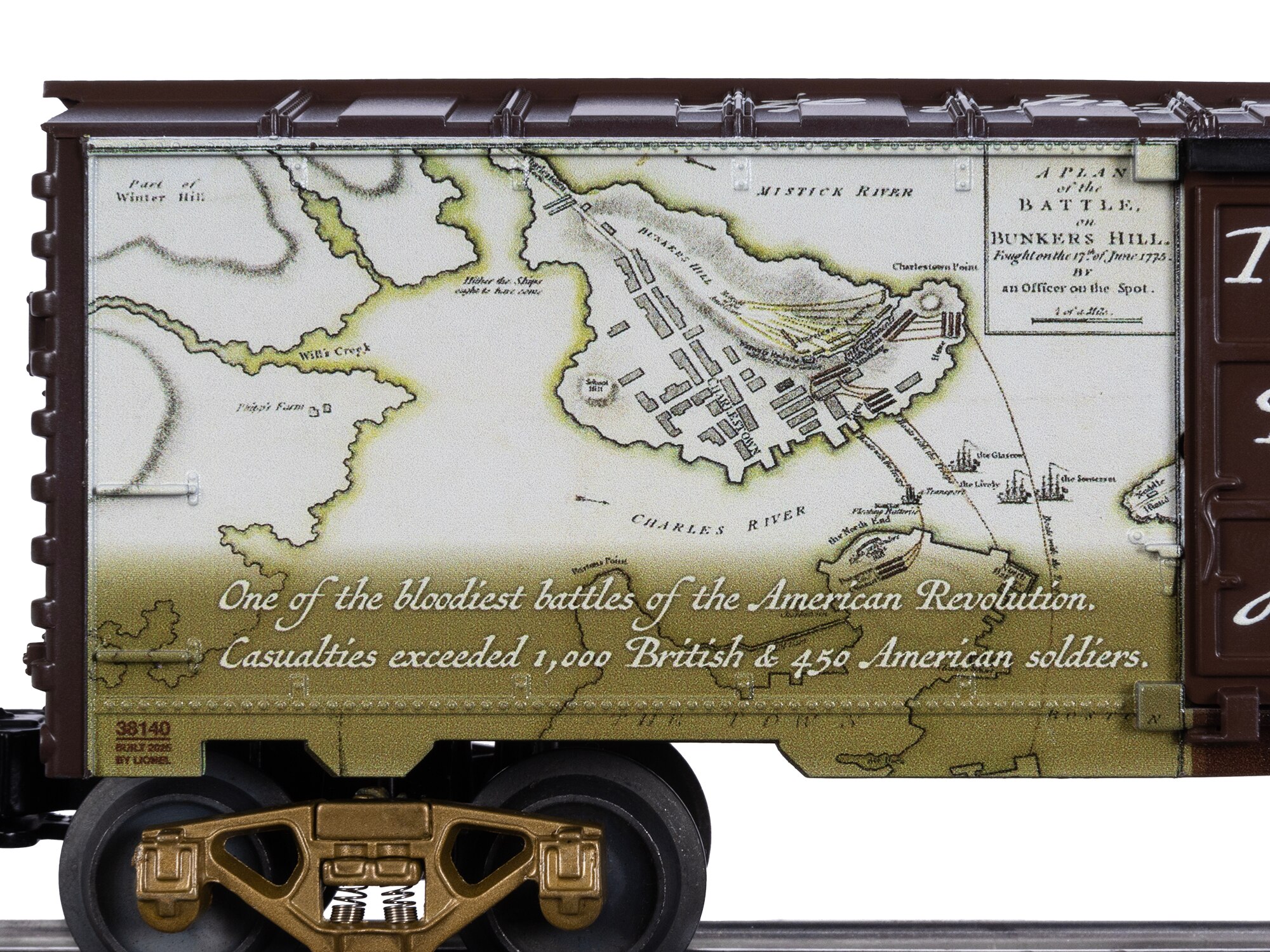 Battle of Bunker Hill 250th Anniversary boxcar