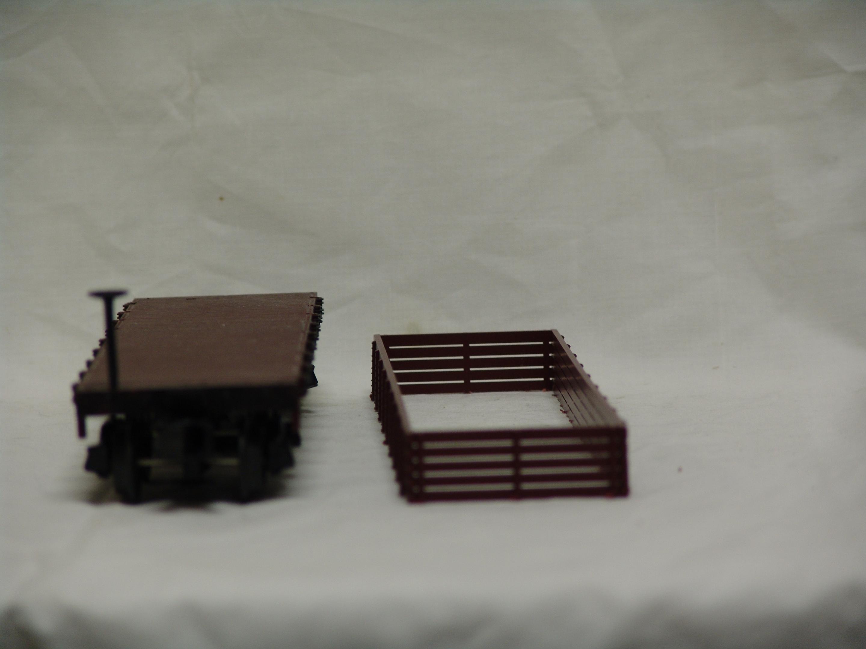Pennsylvania Railroad 19th century gondola with loose sides (used)