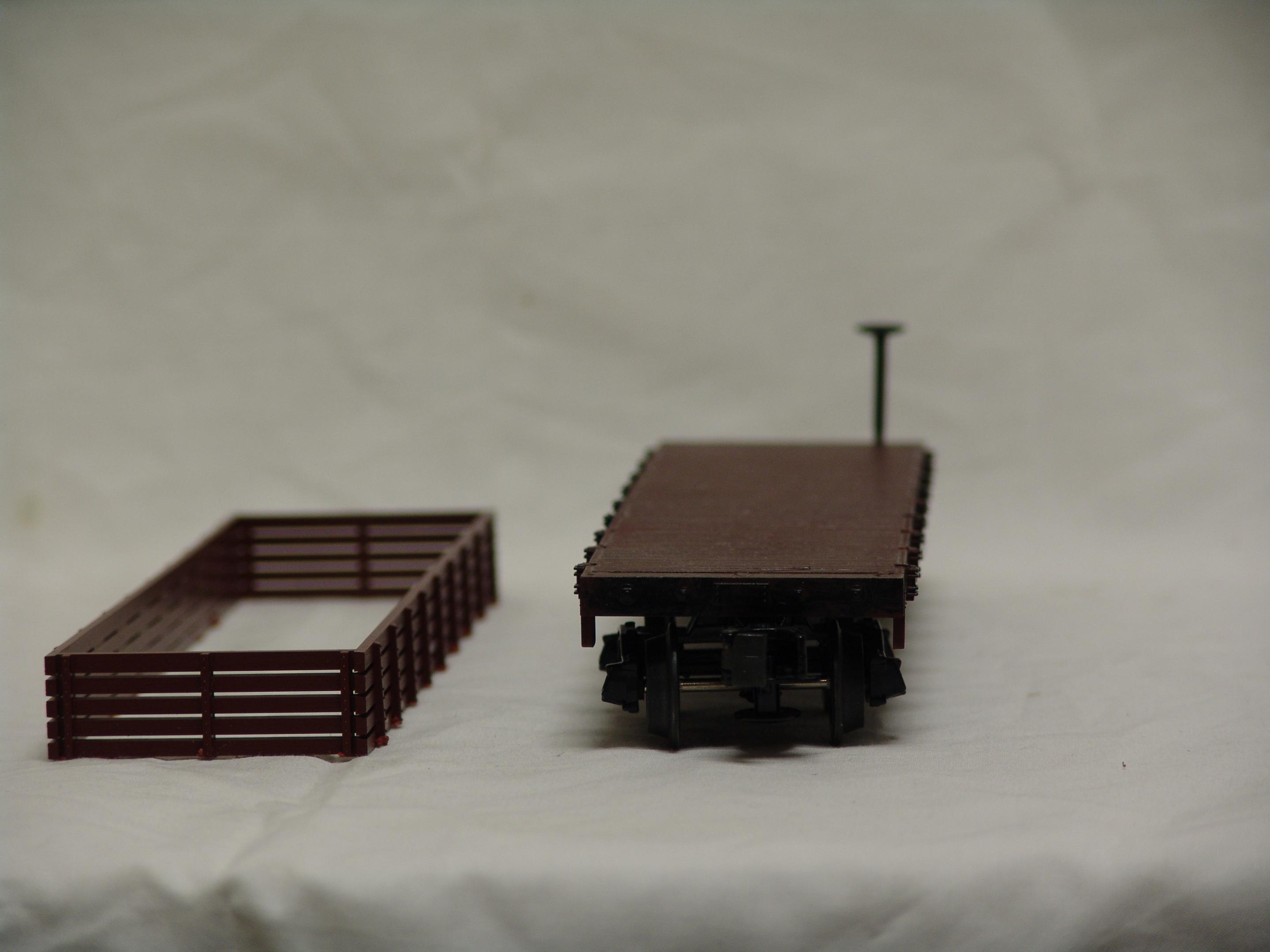 Pennsylvania Railroad 19th century gondola with loose sides (used)