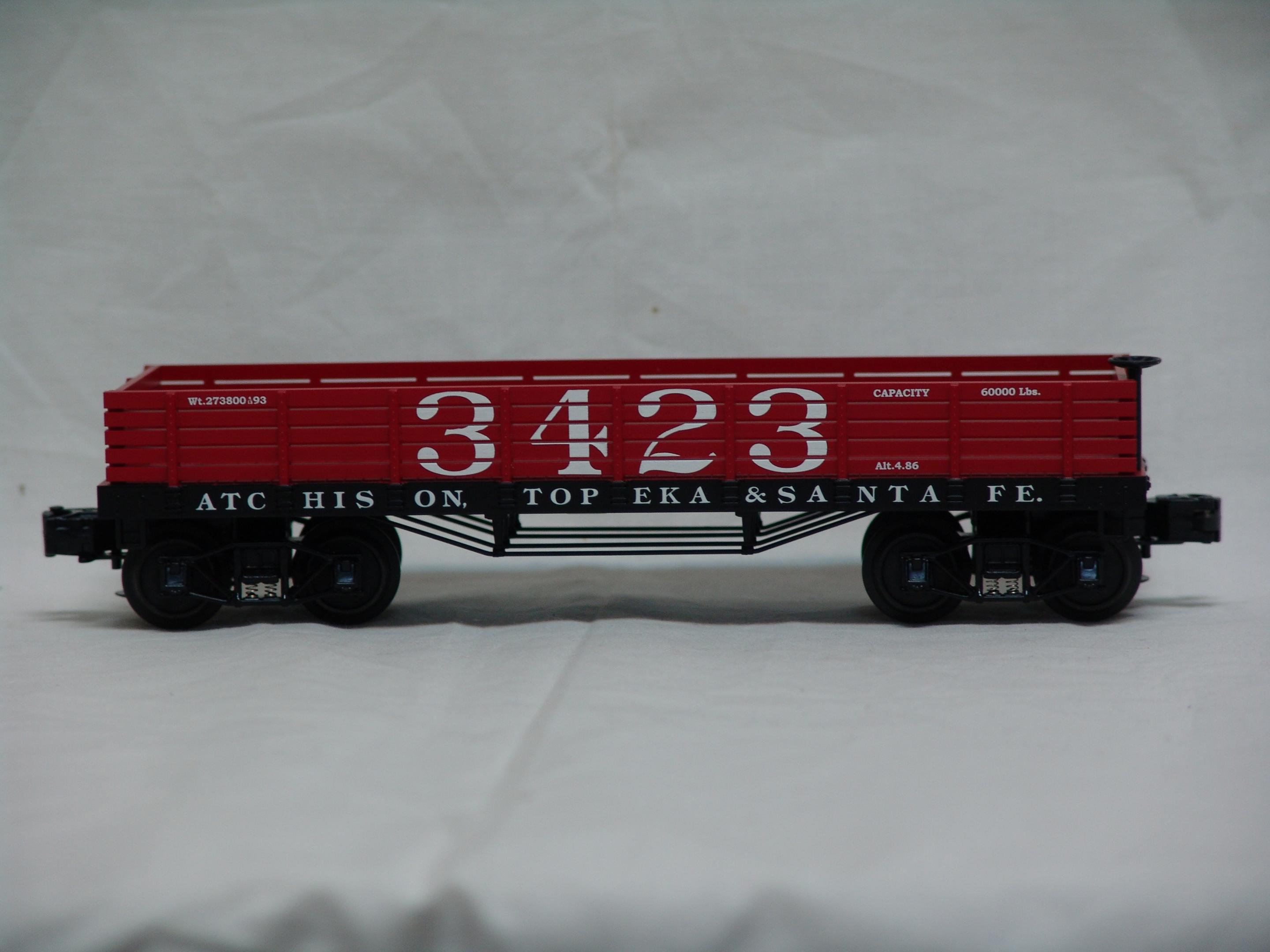 Atchison, Topeka & Santa Fe 19th century gondola #3423