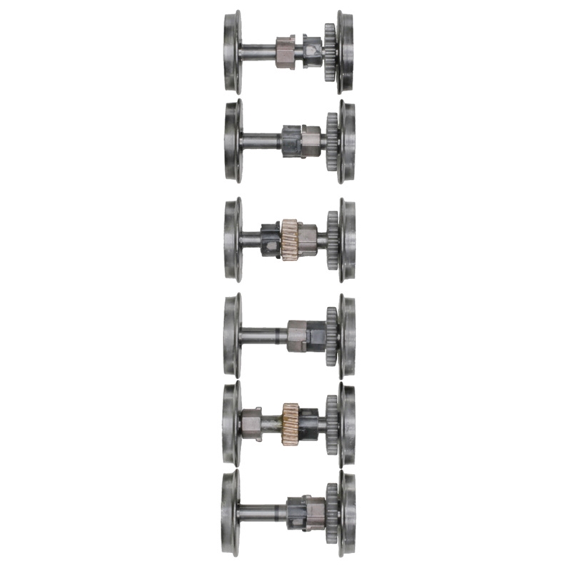 2-rail Premier 6 axle replacement diesel locomotive wheel set