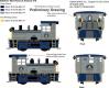 Baltimore & Ohio gray w/ blue trim Plymouth switcher