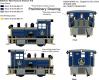 Baltimore & Ohio blue w/ gray trim Plymouth switcher