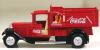 Coca-Cola red "Refreshment" old time dellivery truck (brown box)