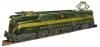 Pennsylvania Railroad green 5 stripe semi-scale GG-1 #2360