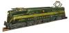 Pennsylvania Railroad green 5 stripe semi-scale GG-1 #2332