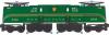 Pennsylvania Railroad green 5 stripe semi-scale GG-1 #2332