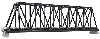 Black Single Truss Bridge