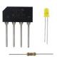 3 Volt T1 Yellow Flasher LED Light Kit