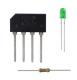 3 Volt 5MM Green LED Light Kit