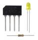 3 Volt 5MM Yellow LED Light Kit