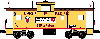 Union Pacific extended vision caboose #25496