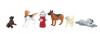 O figures: Dogs w/ fire hydrant