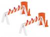 Blinking hazard barricades 2-pack