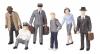 bus station employees & patrons 6-piece figure set