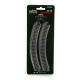 N Unitrack Curved Track 4-Pack R8 1/2\"-45 Degree