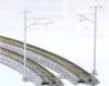 Double Track Catenary Poles - 8 Pieces