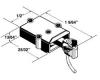 Medium Centerset Shank Metal AAR Type “E” Coupler w/ Metal Box