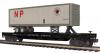 Northern Pacific flatcar with 40' trailer