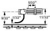 Black HOn3 Couplers 2-Pair