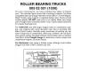 Roller Bearing Trucks with Short Extension Couplers
