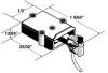 Medium Underset Shank Metal AAR Type “E” Coupler w/ Plastic Box
