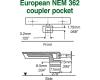 Short Shank NEM-362 Couplers