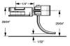 Short Underset Shank Plastic Couplers with #233 Draft Gear Boxes