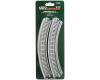 282mm (11") Radius 45º Single Track Viaduct Curve Track 2-pack