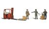 Workers with Forklift figures