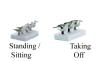 Seagulls Taking Off & Sitting variety pack unpainted